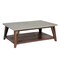 Alaterre Furniture Brookside 48"W Wood with Concrete-Coating Coffee Table AWBS1270C - alternate 1